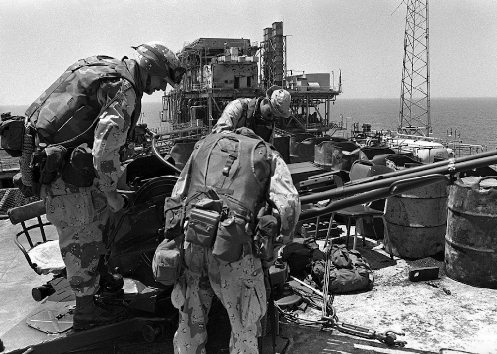 1988: USS Samuel B. Roberts hits naval mine